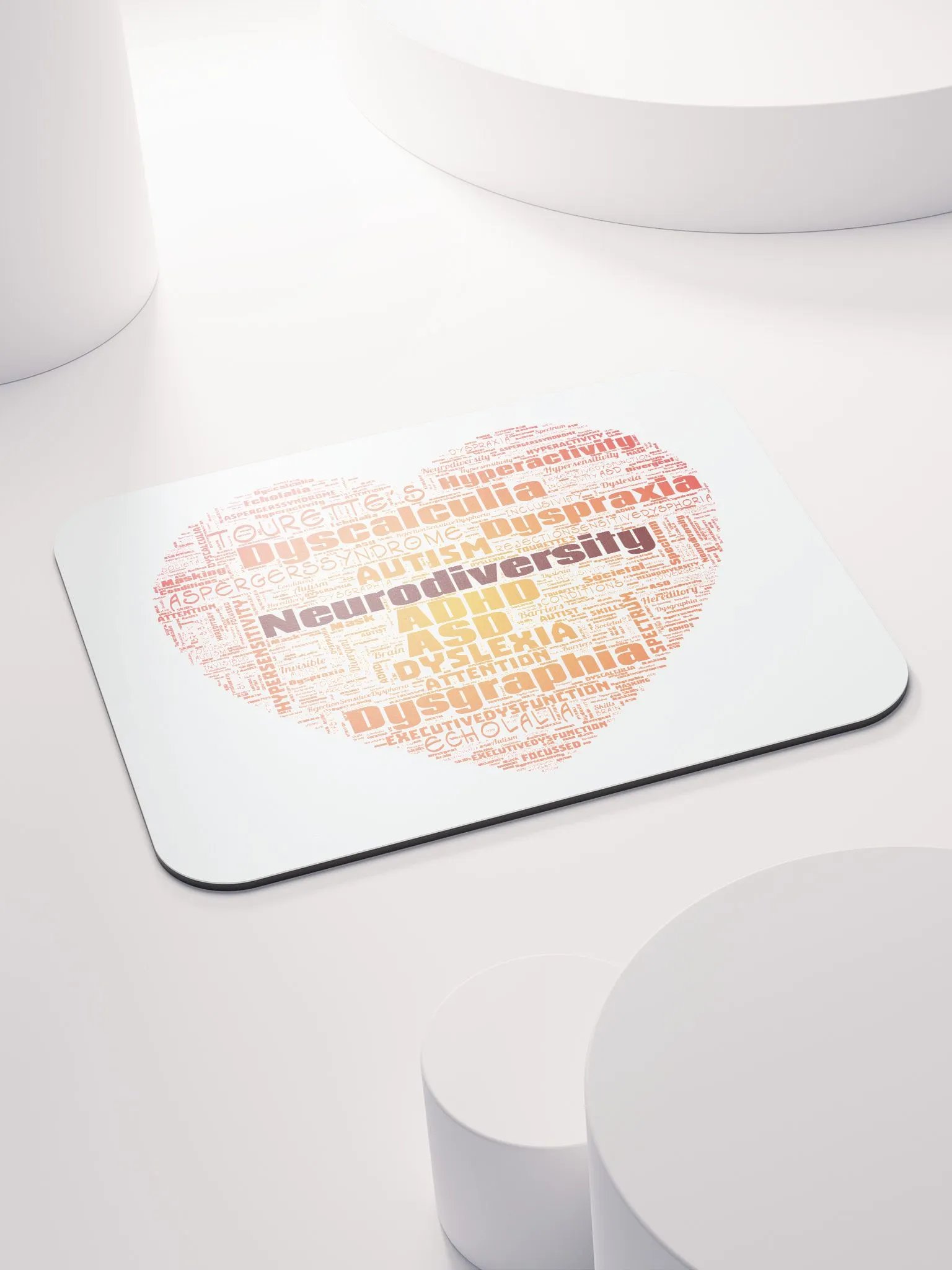 Neurodiversity Heart Mousepad product image (4)
