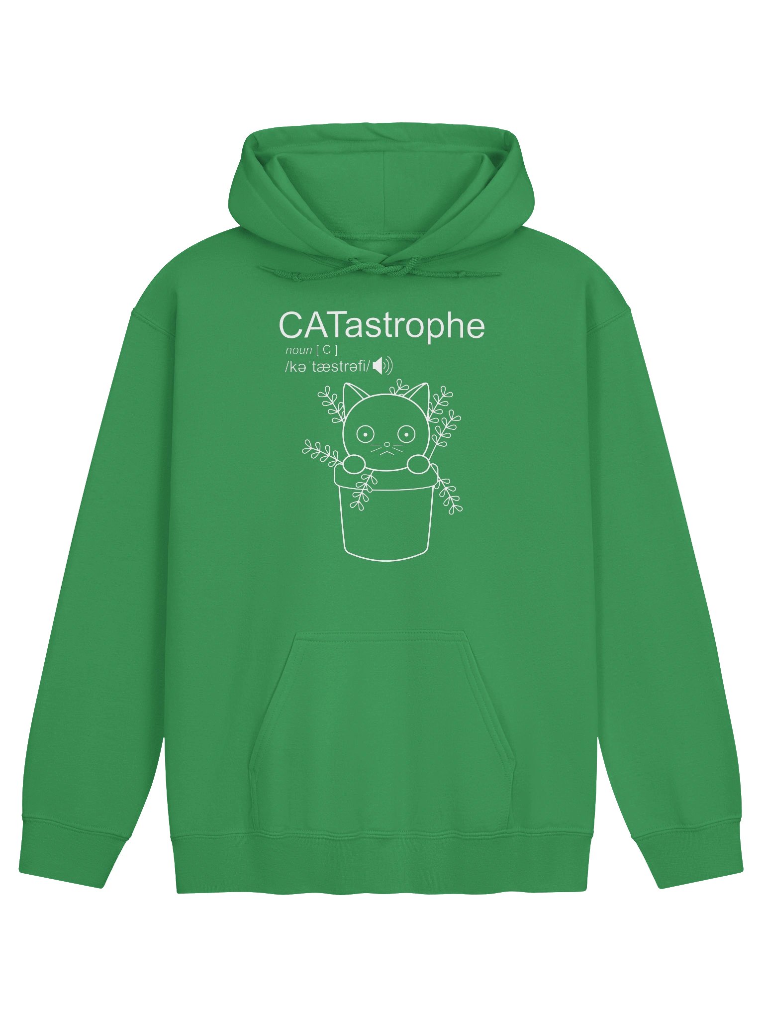 CATastrophe (Cat in Plant Pot) - Unisex Adult Hoodie product image (1)