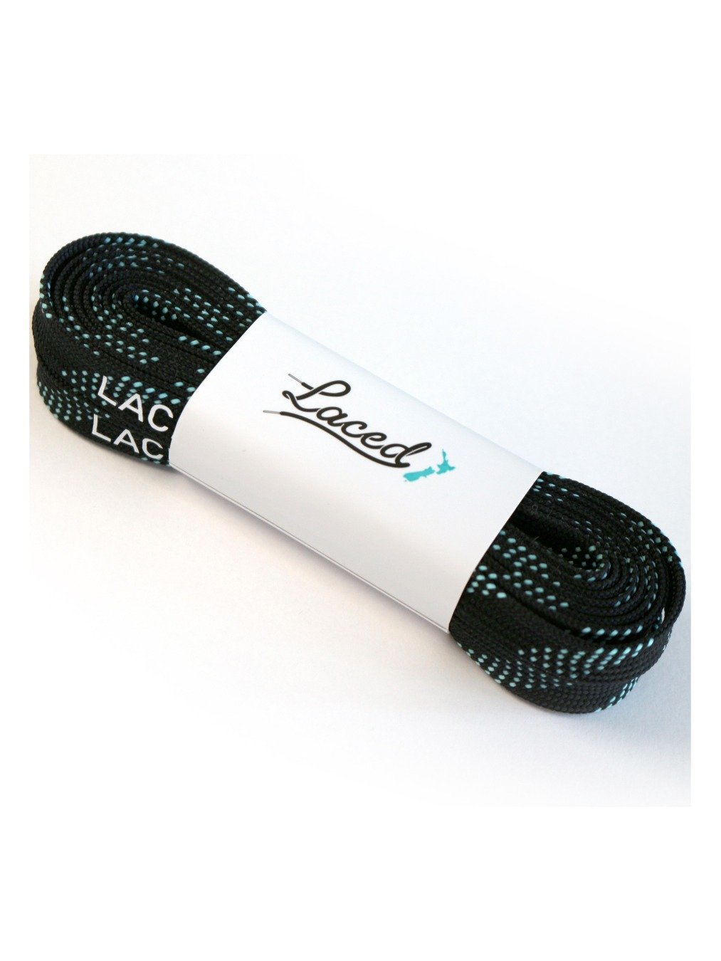 Laced Waxed Laces - Black & Mint product image (1)