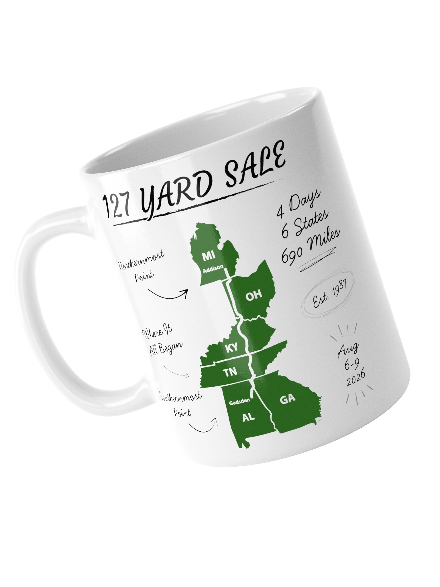 127 Yard Sale (2026) - White Glossy Mug product image (14)