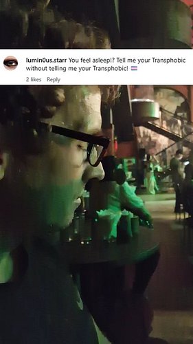 I fell asleep during a drag queen show while travelling... and people online called me transphobic 😳

The clip was just me be...