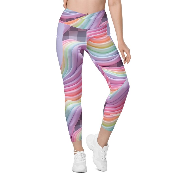 Pastel Wave All-Over Leggings with Pockets product image (1)