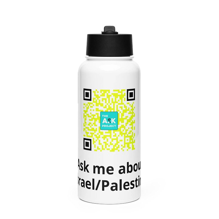 Ask me about Israel/Palestine water bottle product image (1)