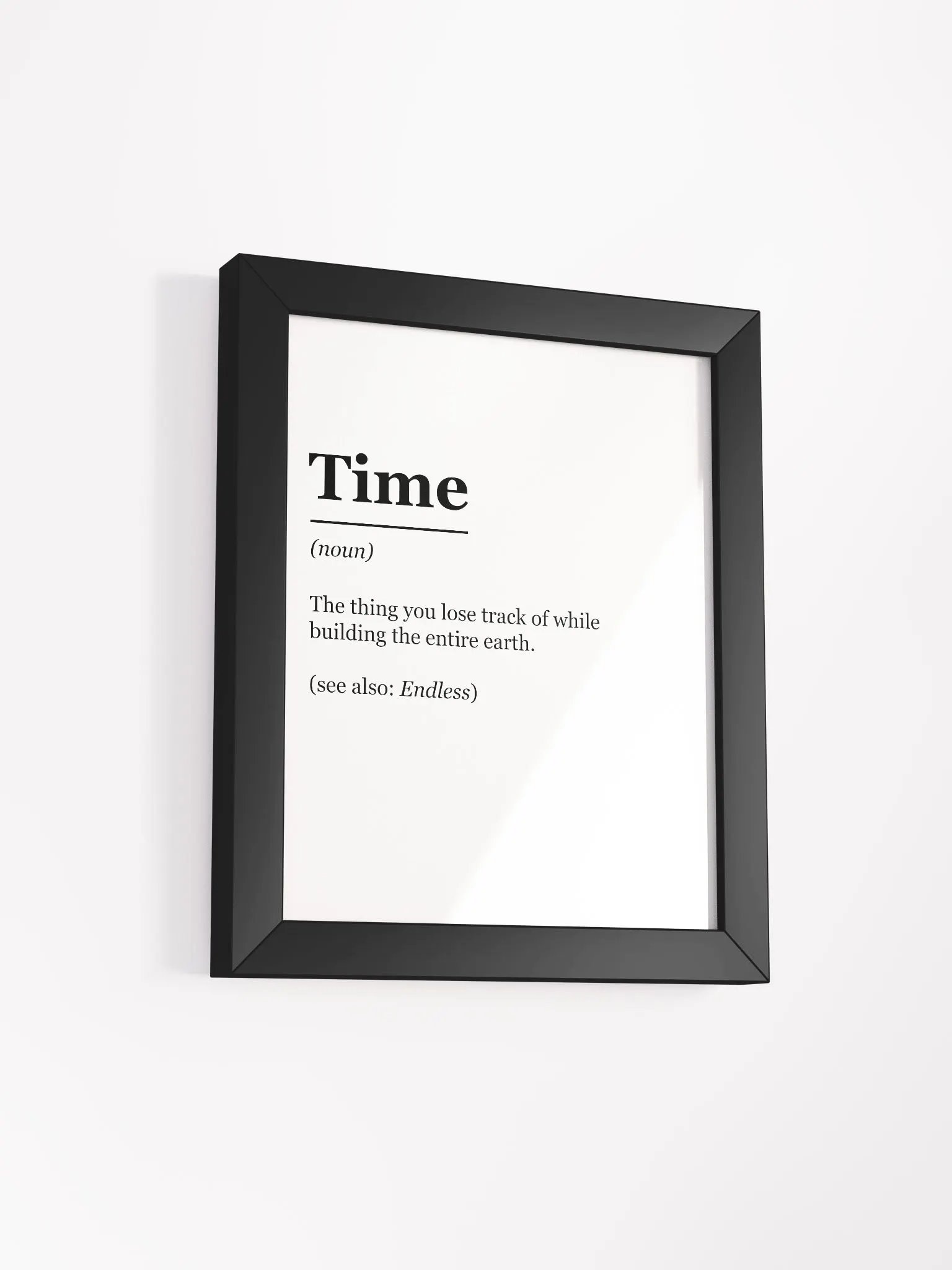"Time: Defined" Framed Poster product image (2)