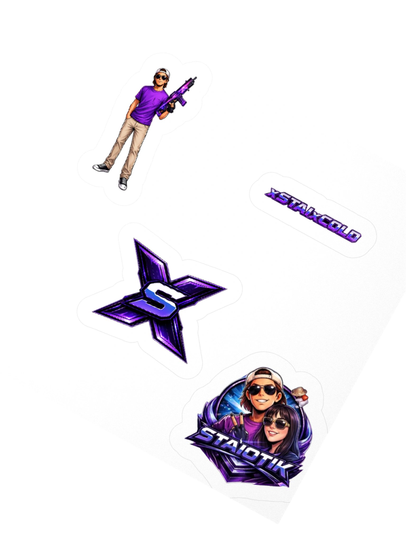 STAIOTIK Cyber Emblem Sticker Sheet product image (2)