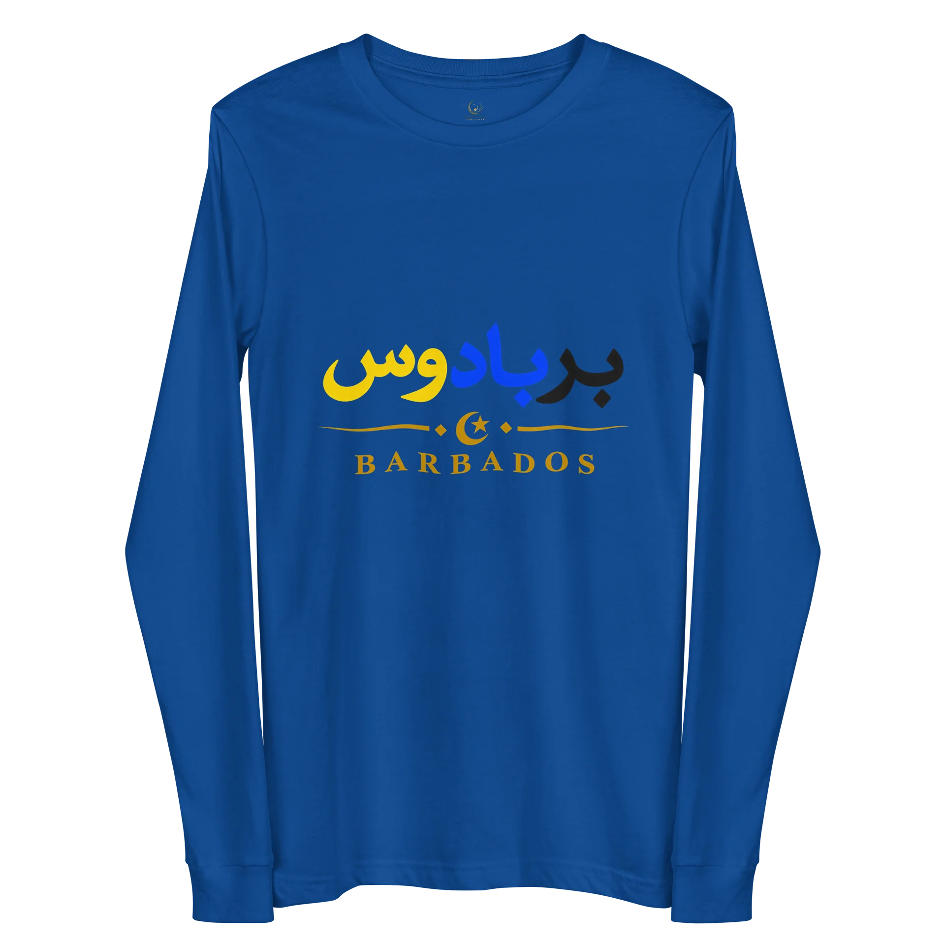 Barbados Arabic 01 Signature Adult Long Sleeve Tee product image (2)