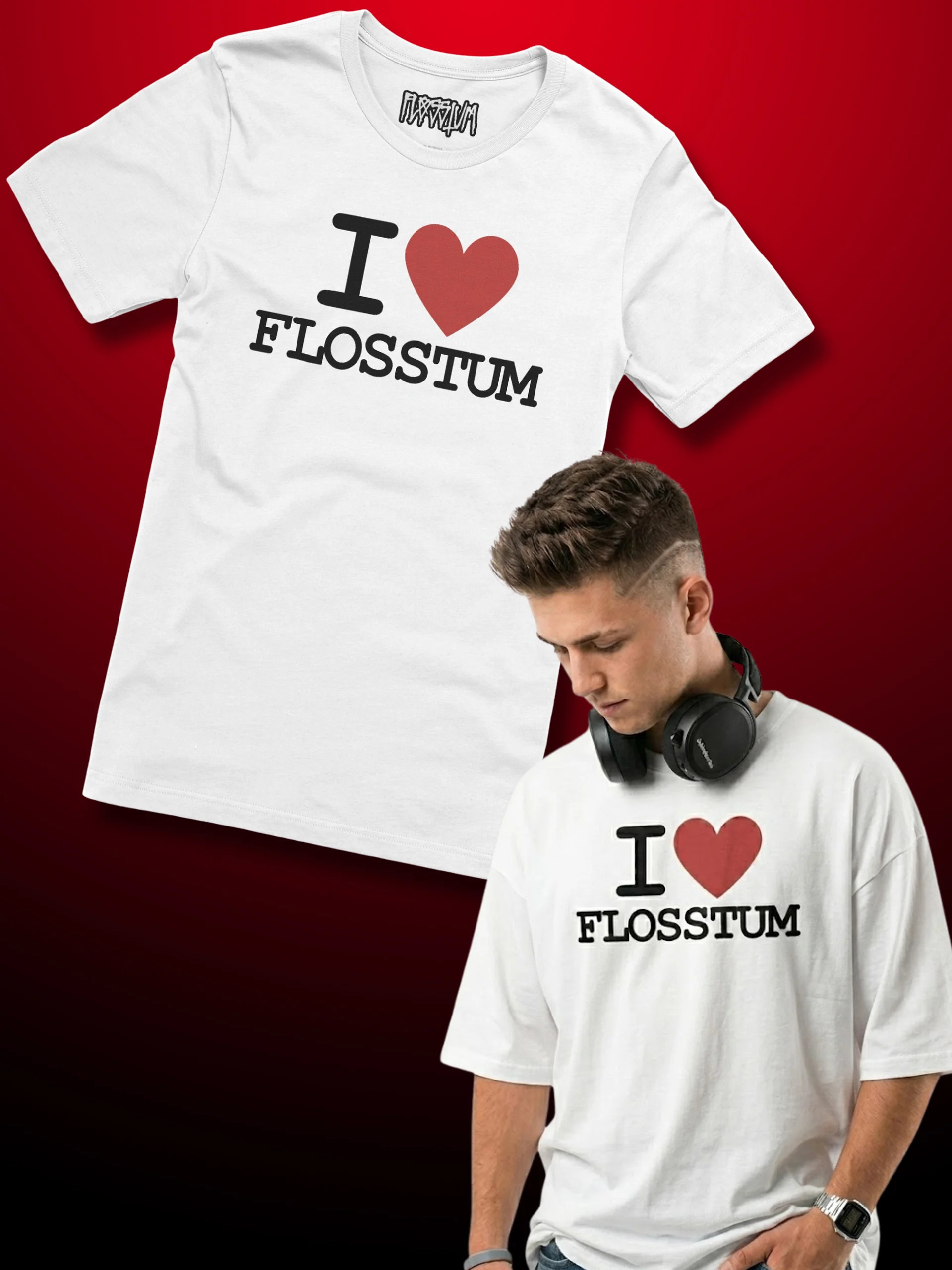I HEART FLOSSTUM Shirt product image (1)