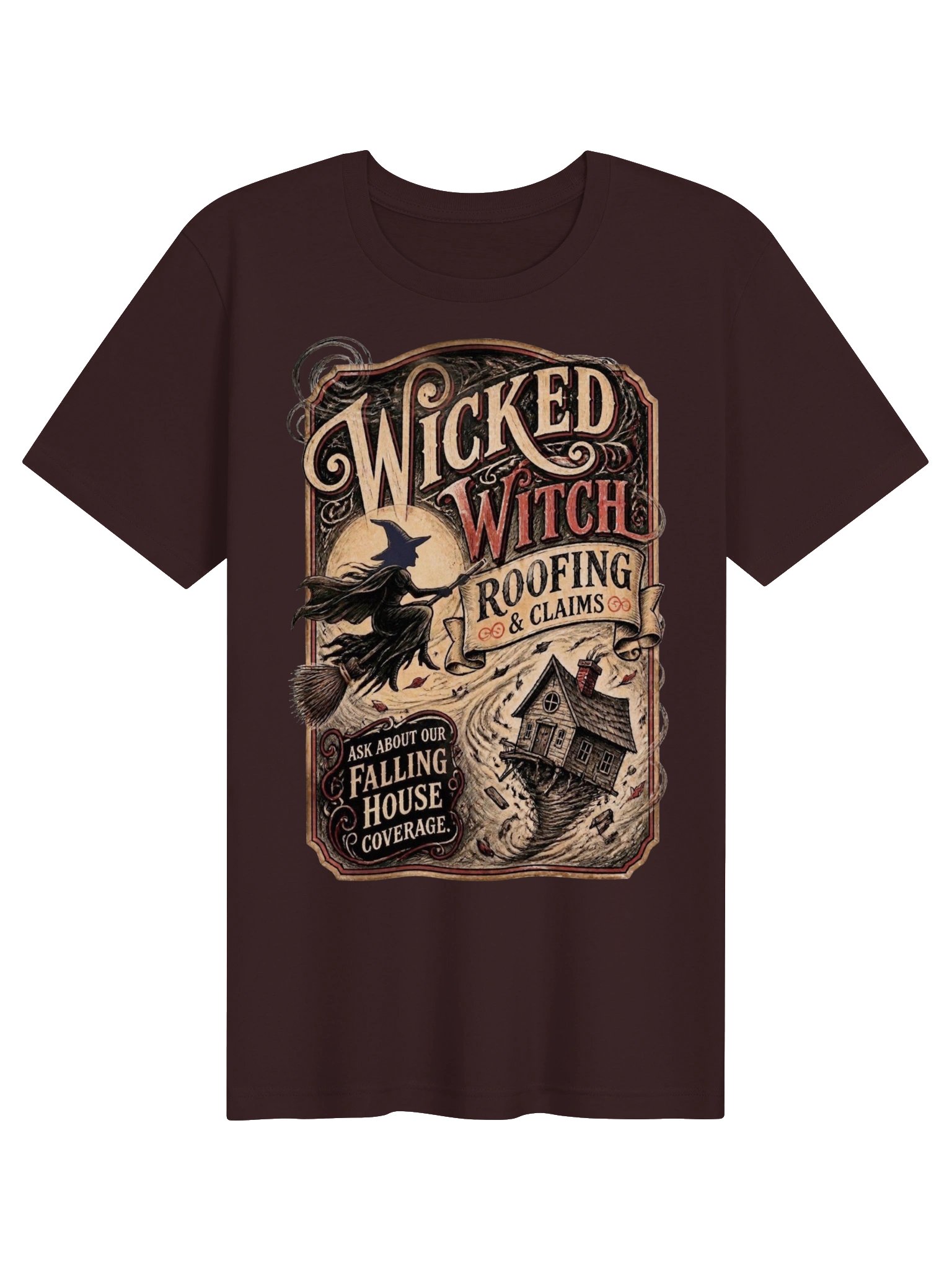 Wicked Witch Roofing & Claims Oz Shirt, Funny Vintage Poster Graphic product image (30)