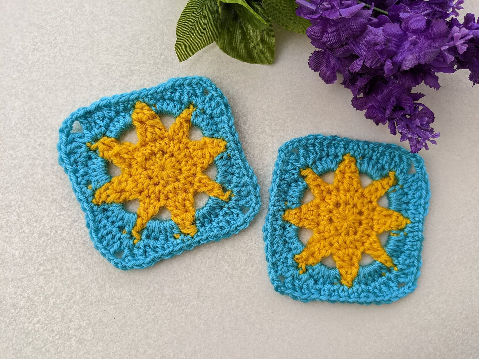 Crochet Sun Granny Square Pattern product image (6)