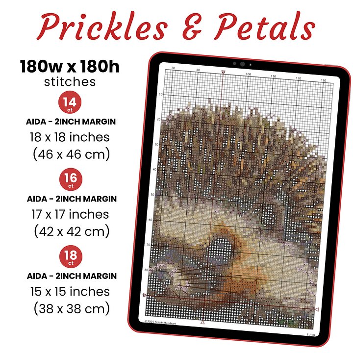 Prickles And Petals Cross Stitch Pattern product image (2)