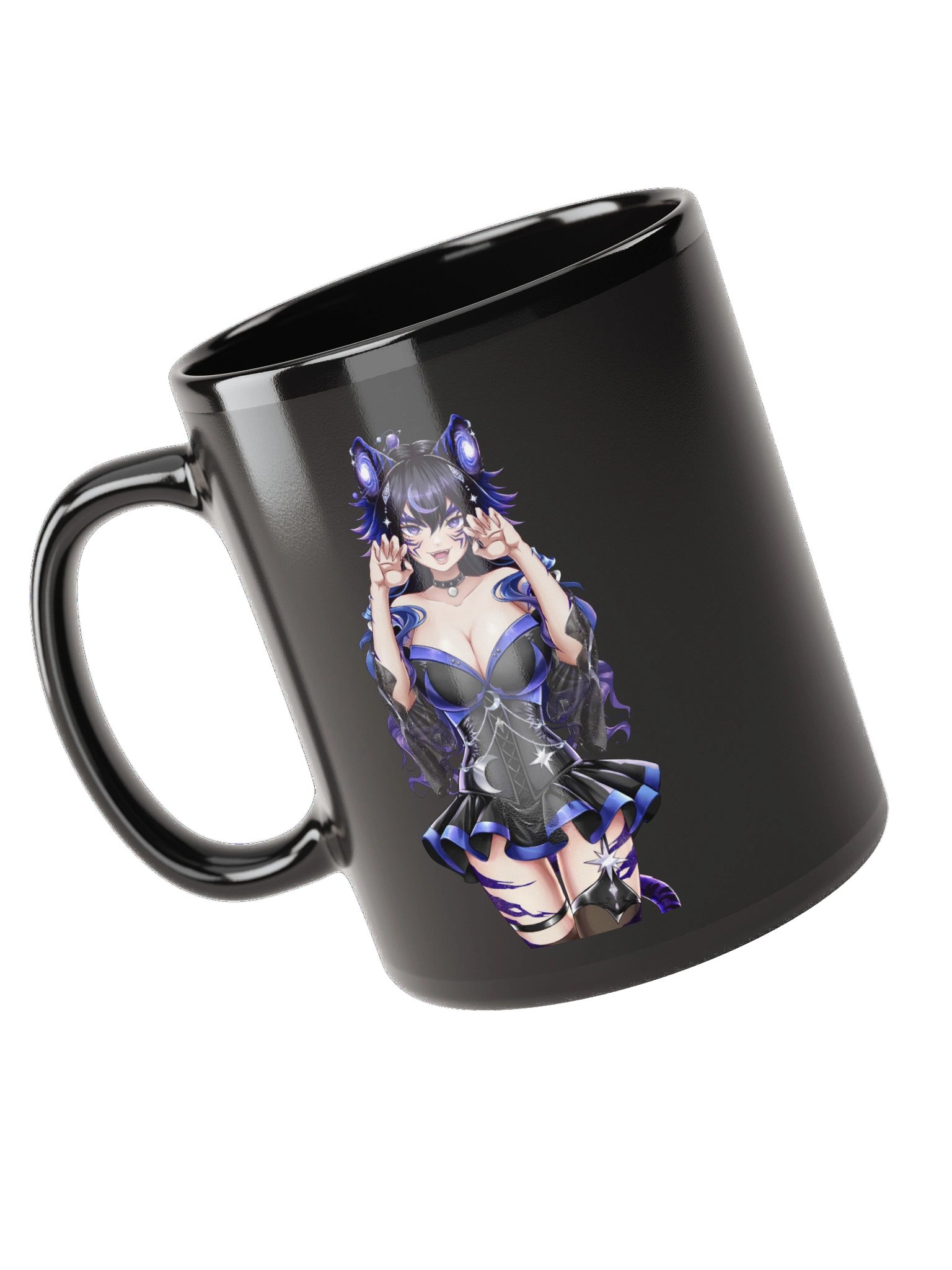 Naughty + Normal Moona Black Glossy Mug product image (5)
