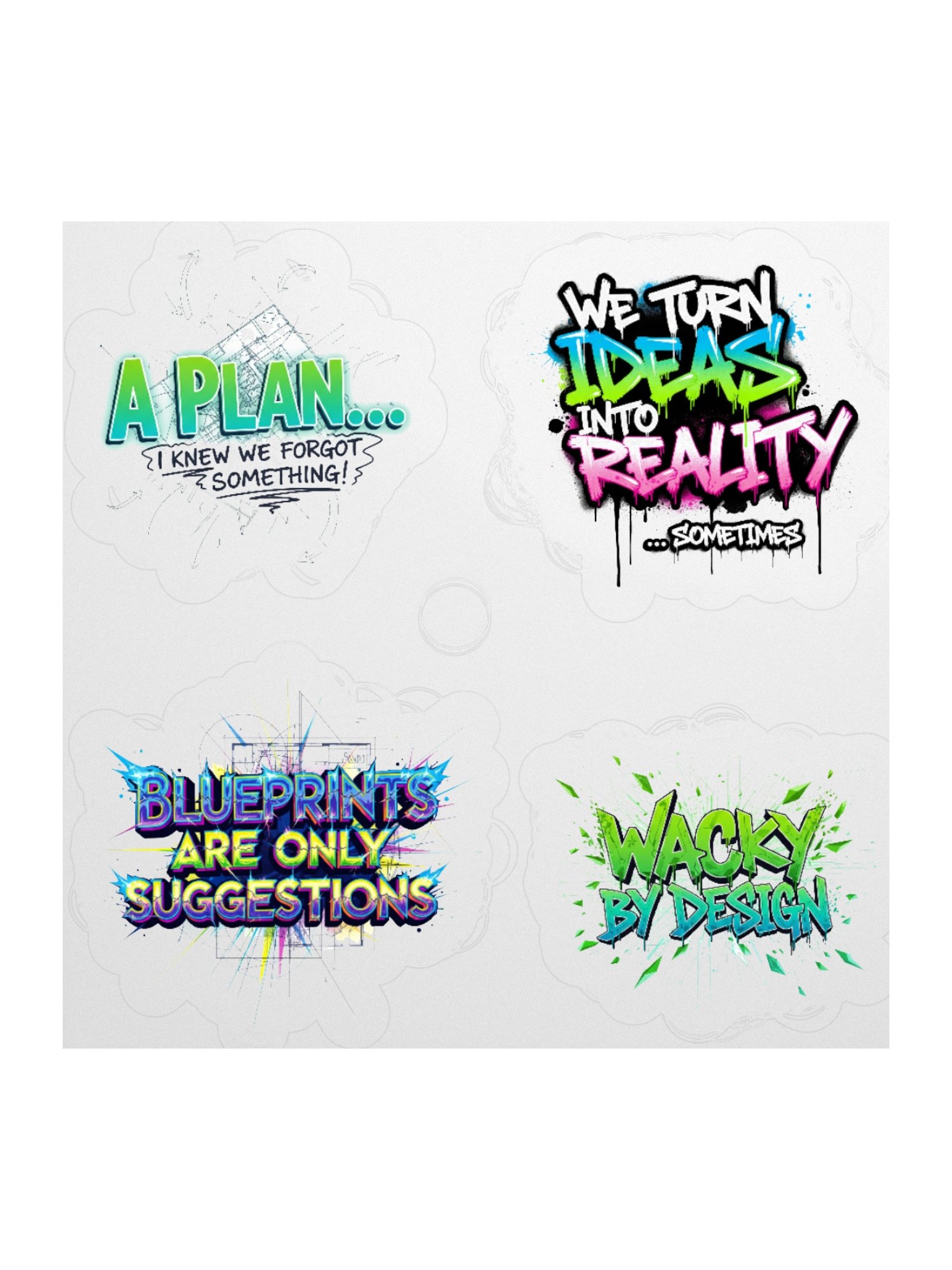 Wacky Wisdom Sticker Set product image (2)