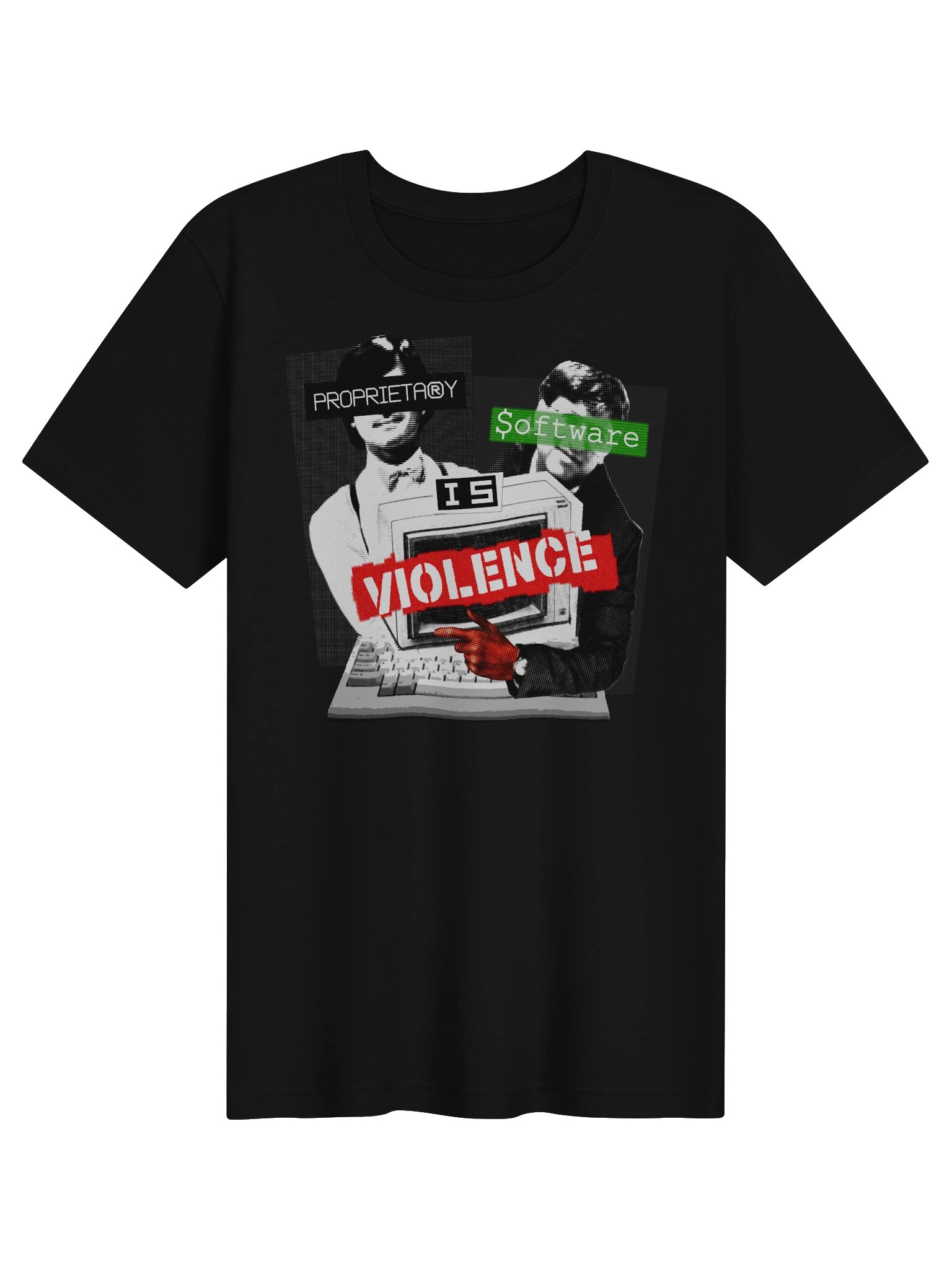 Proprietary Software is Violence "Women's" Cut Tee product image (3)