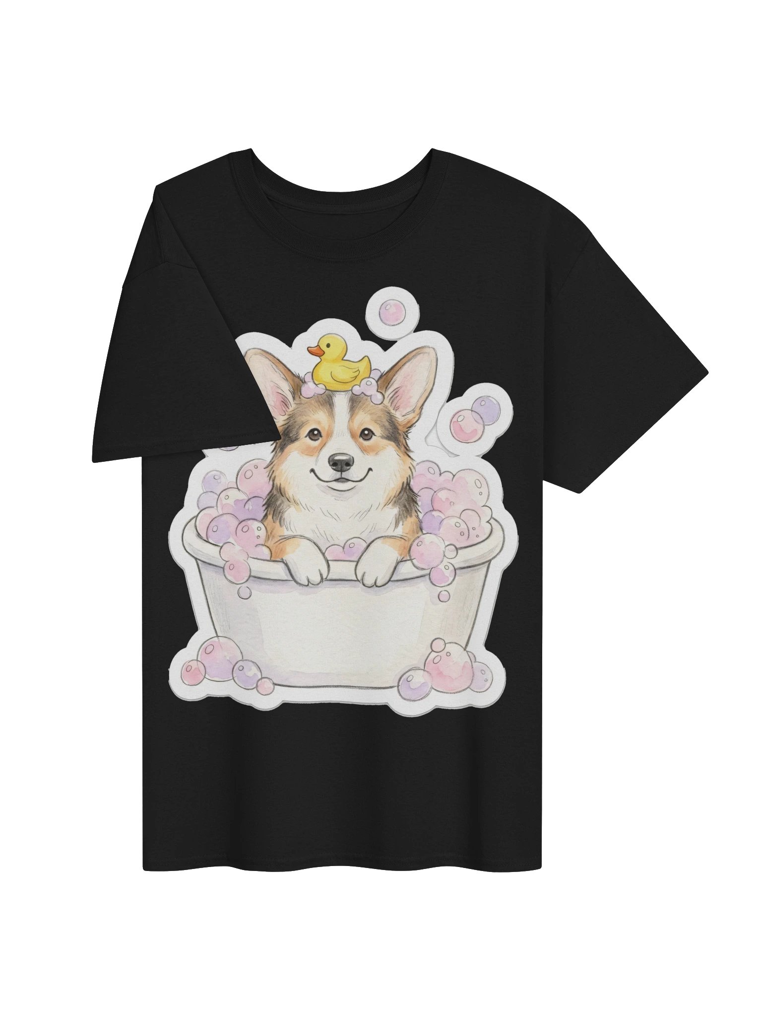 Bubble Bath Corgi Tee product image (9)