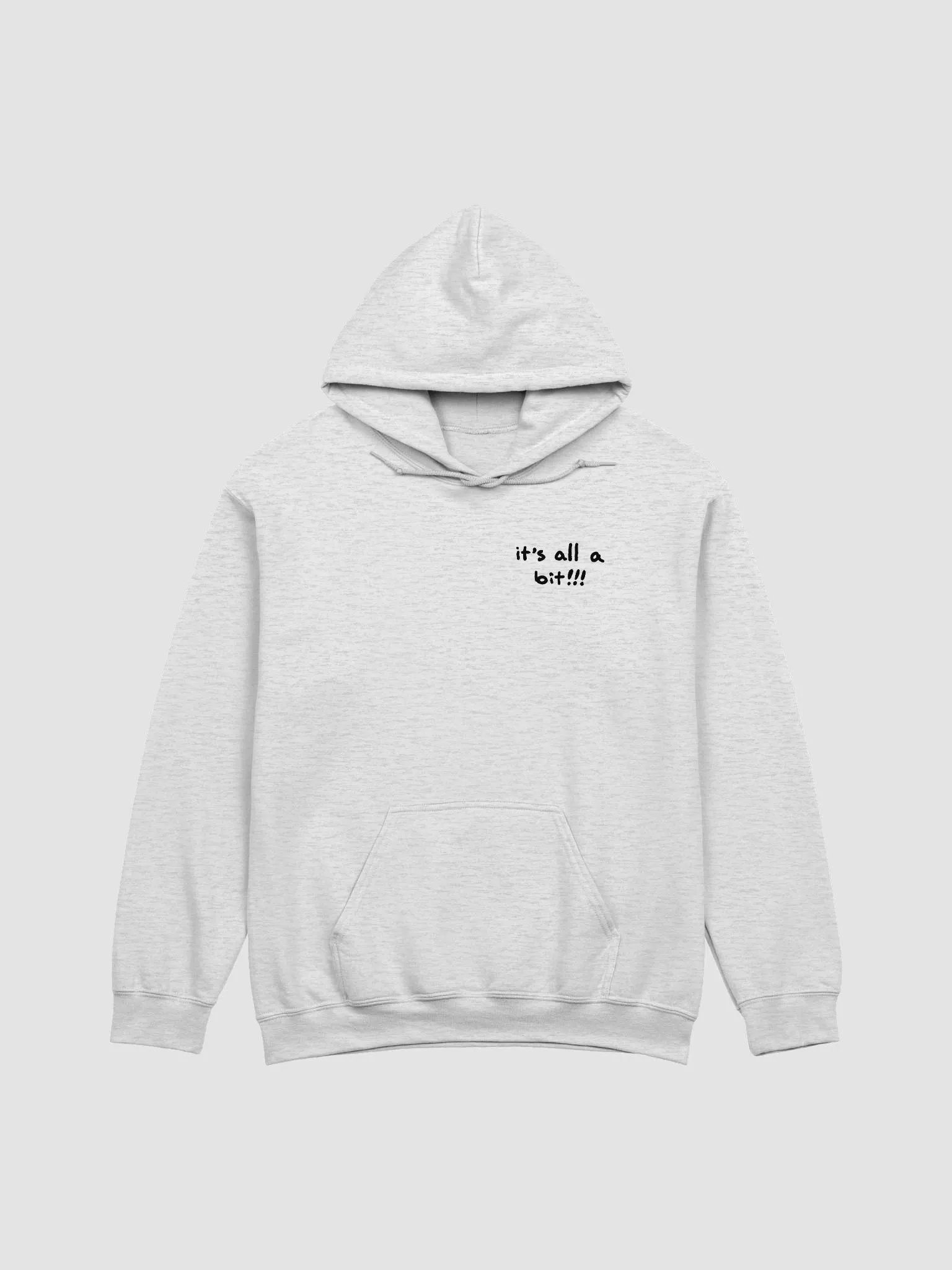 “It’s all a bit!!!” (sm. design) classic hoodie product image (2)