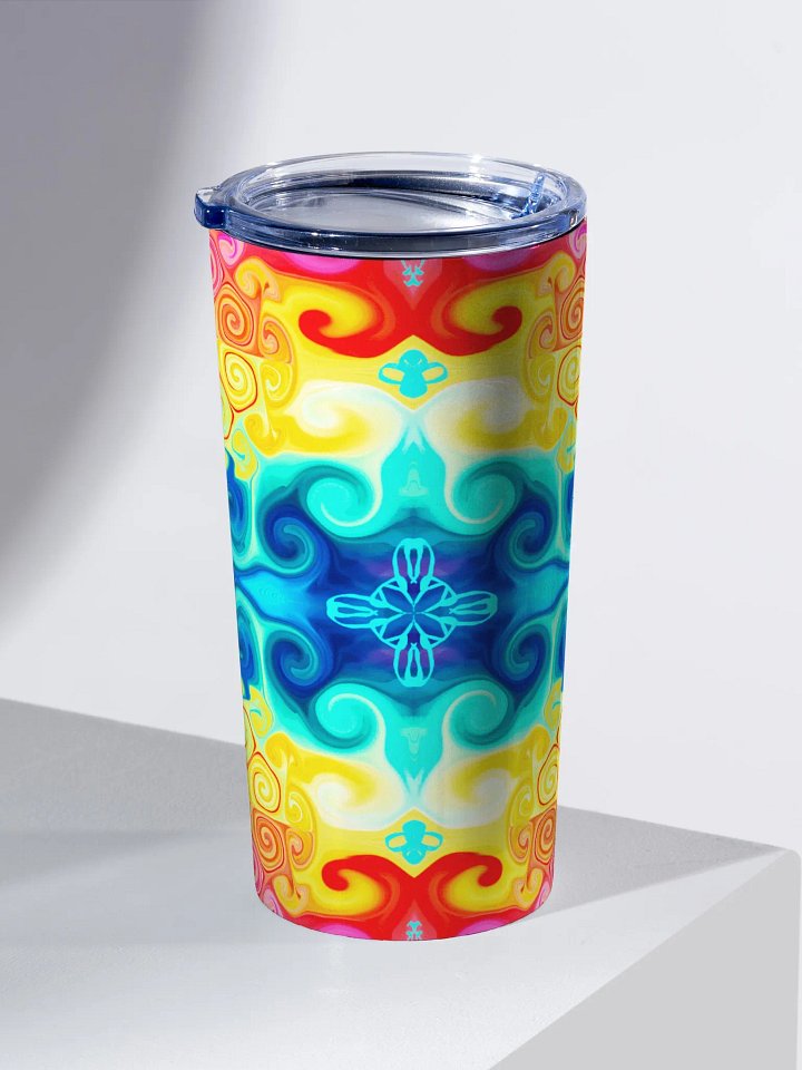 Vibrant symmetrical pattern 20oz stainless steel Tumbler product image (2)