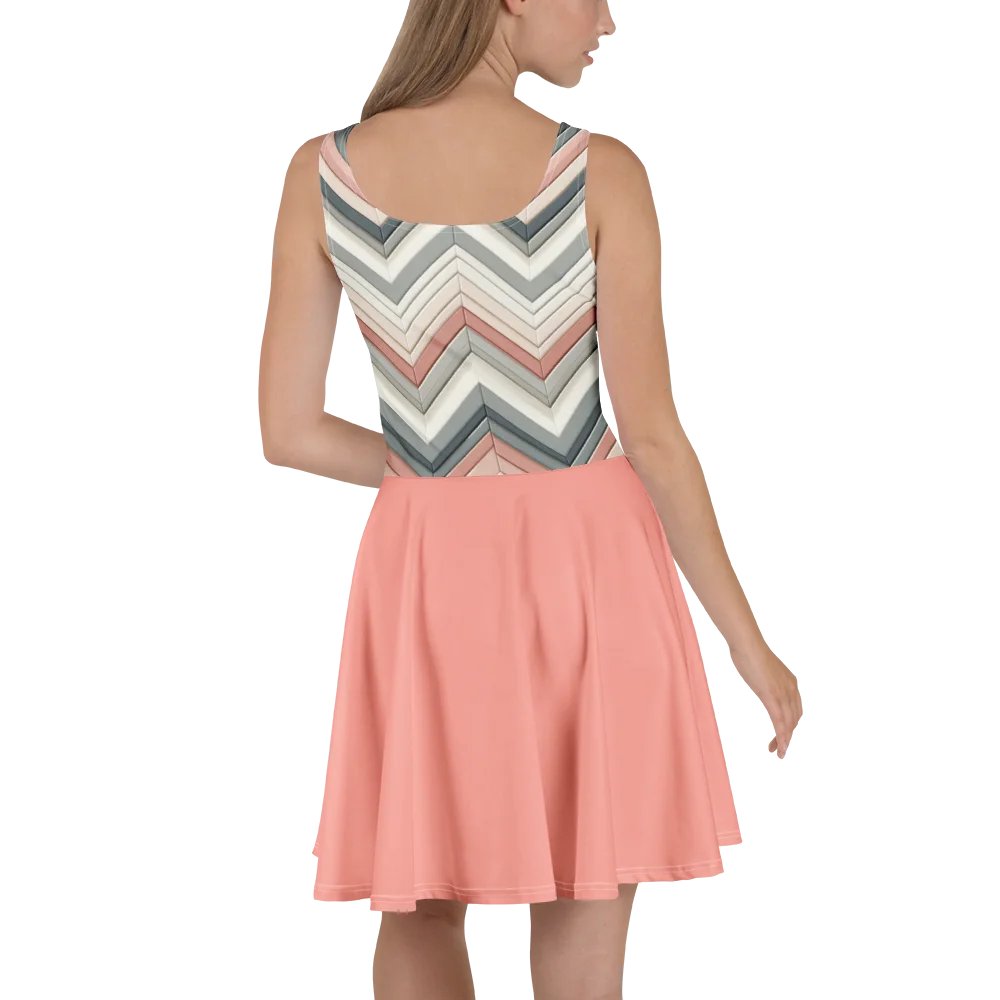 Chevron Kiss All-Over Skater Dress product image (4)