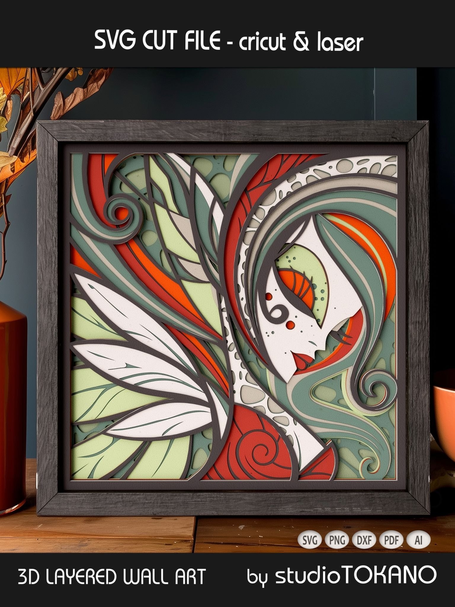 Forest Fairy 3D SVG product image (4)
