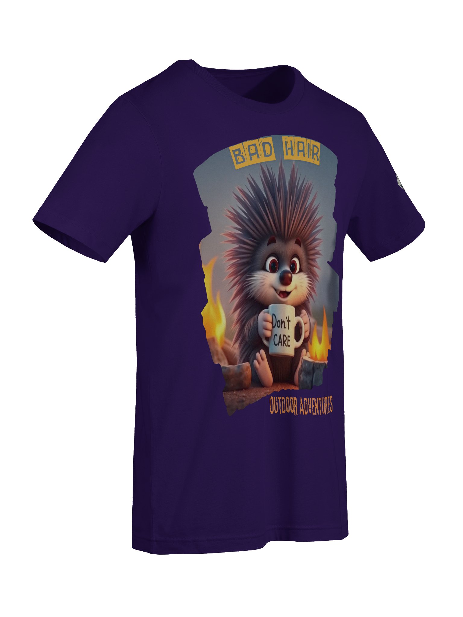 “Bad Hair, Don’t Care” Porcupine T-Shirt product image (9)