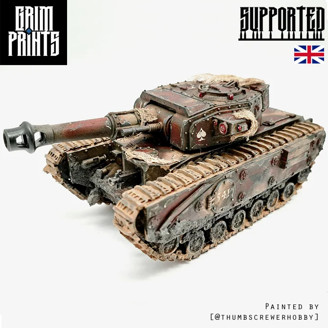 Grim Churchill Main Battle Tank STLs product image (1)