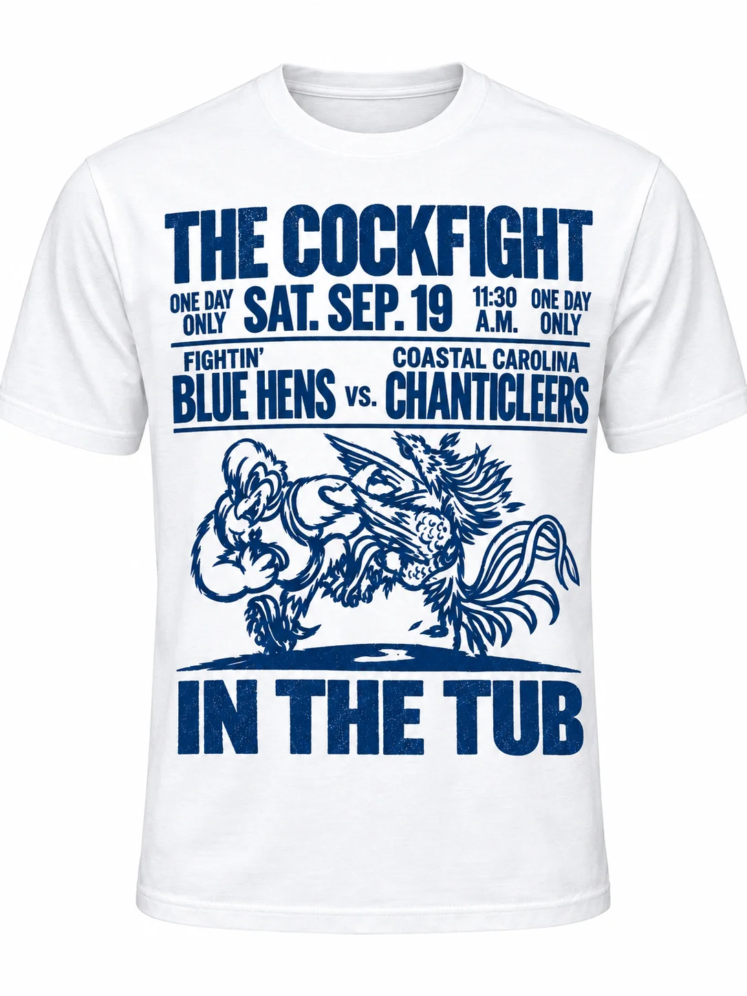 Coastal Carolina vs Delaware Cockfight In The Tub Gameday Shirt product image (3)