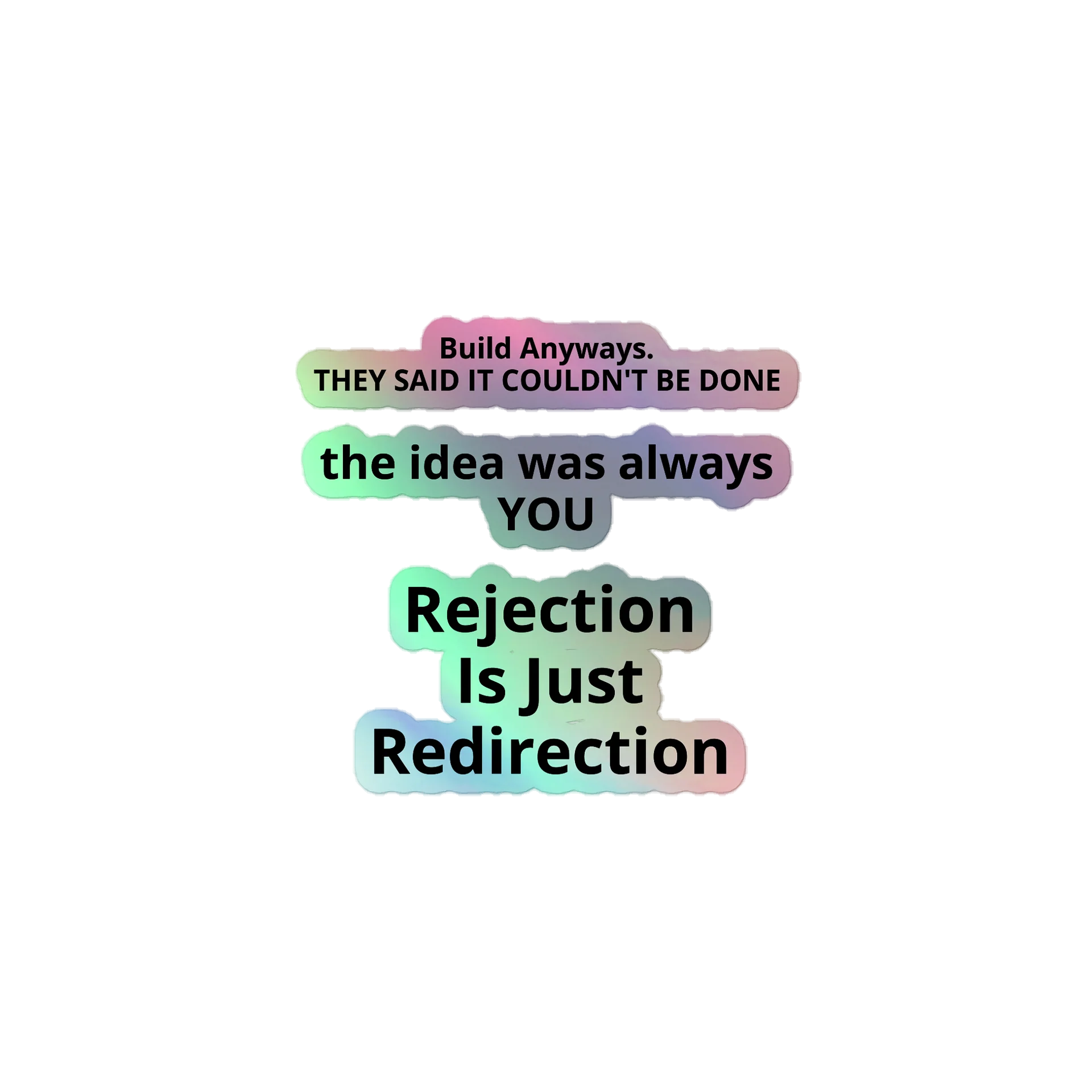 Mindset Shift Holographic Stickers (3 Pack) product image (1)