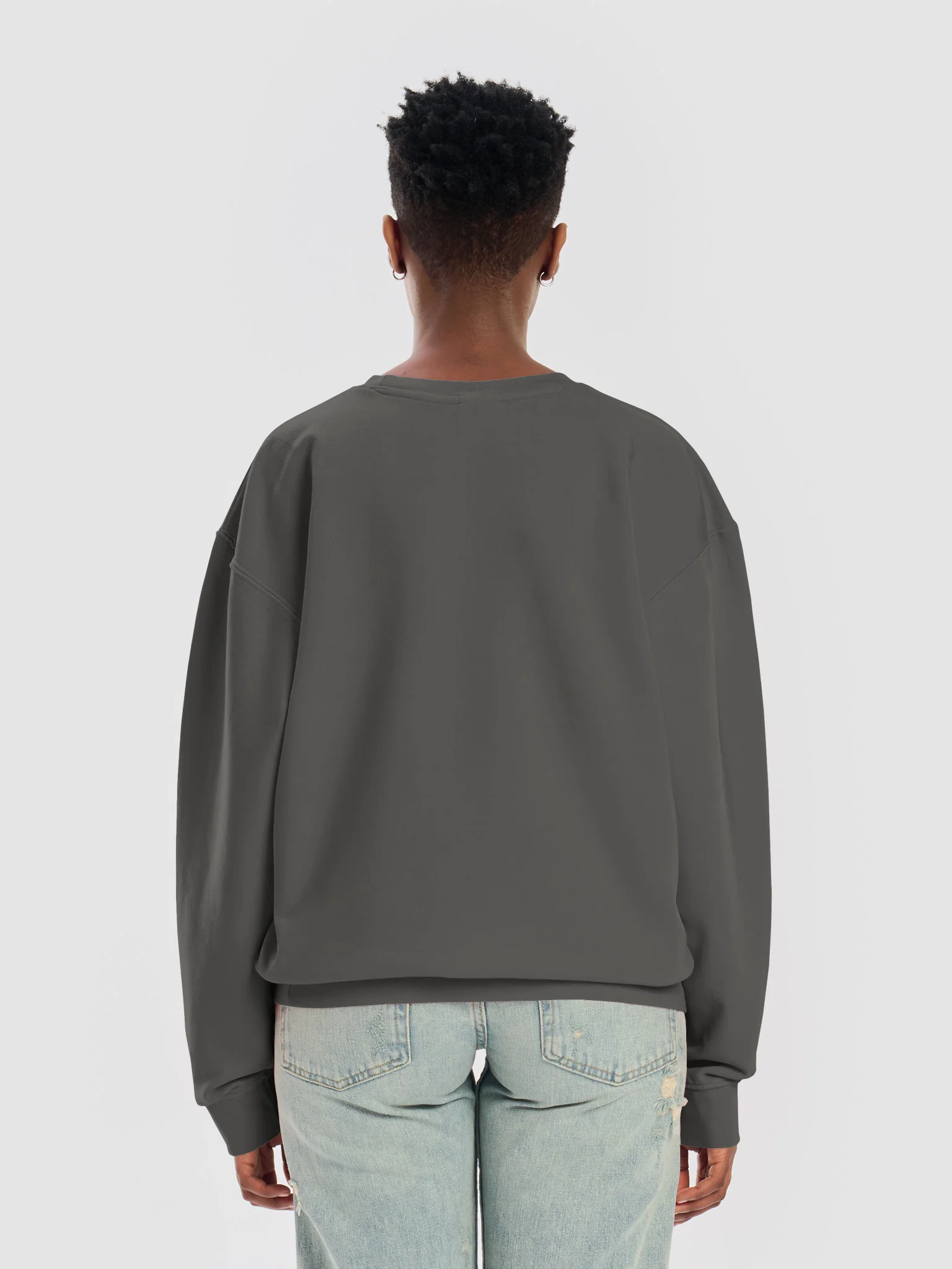 100% Cotton Sweatshirt (white logo) product image (10)