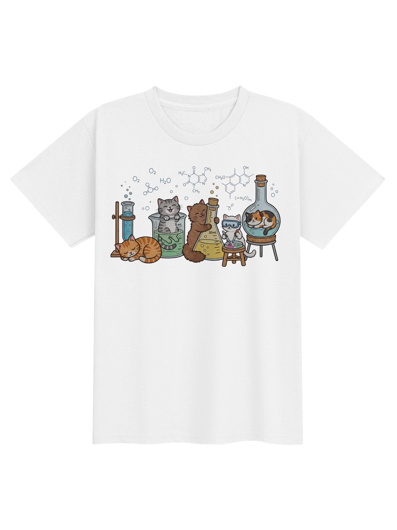 Cat Chemistry Lab Shirt – Funny Science Tee 🧪🐱 product image (2)