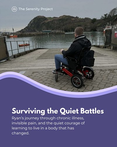 Surviving the Quiet Battles 💜

Ryan has chosen Serenity to share his journey through M.E., fibromyalgia, invisible pain, and ...