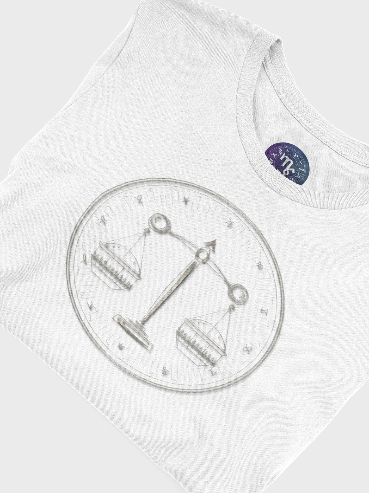 Unisex Libra Zodiac T-Shirt - Exclusive Minimalist Scales Design, Astrology Gift product image (7)
