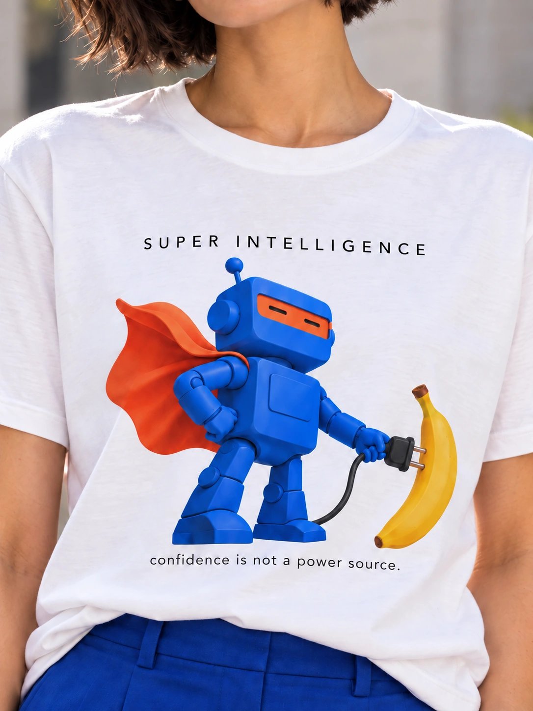 Super Intelligence T-Shirt – Trump AI Satire product image (1)