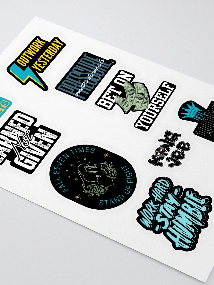 Motivational Quote Sticker Sheet 1 product image (2)
