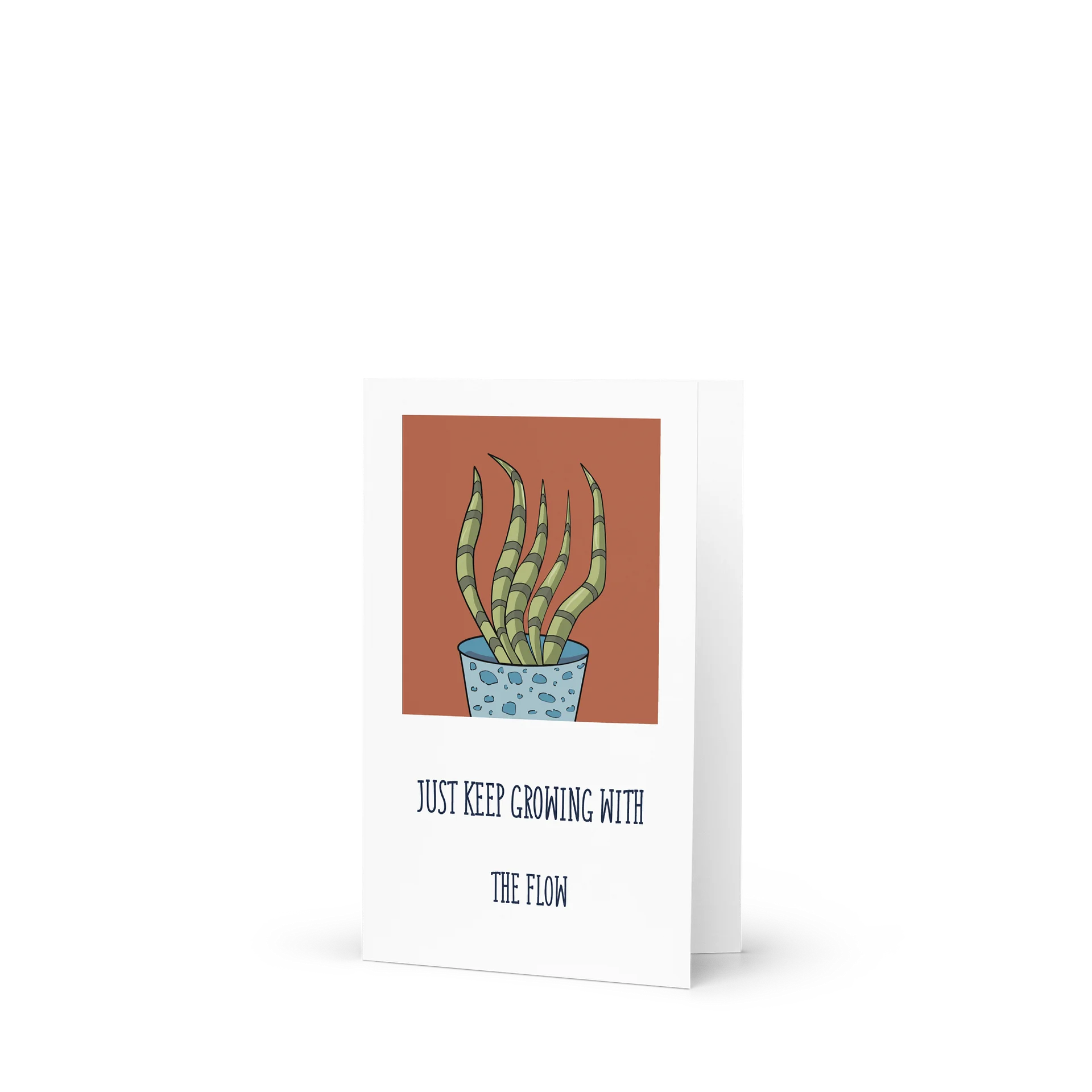 The Snake Design - "Growing With The Flow" Greeting Card product image (1)