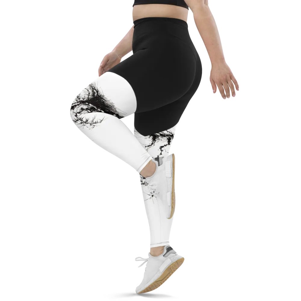 Bamboo Root All-Over Print Sports Leggings product image (12)