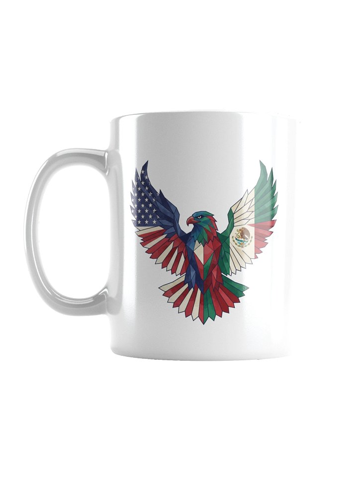 American Mexican Eagle Flag Polygon Wings Patriotic Art product image (1)