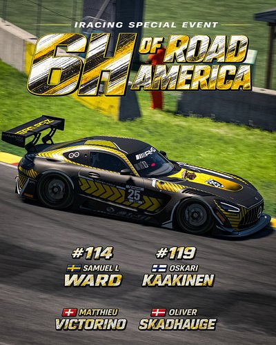 IRacing 6h of Road America race day!

We hope for last minute Pavlos Newey upgrades works good enough and we survive to magic...