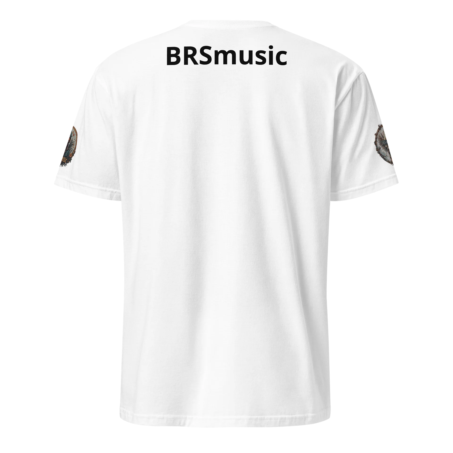 BRSmusic logo white t-shit product image (2)