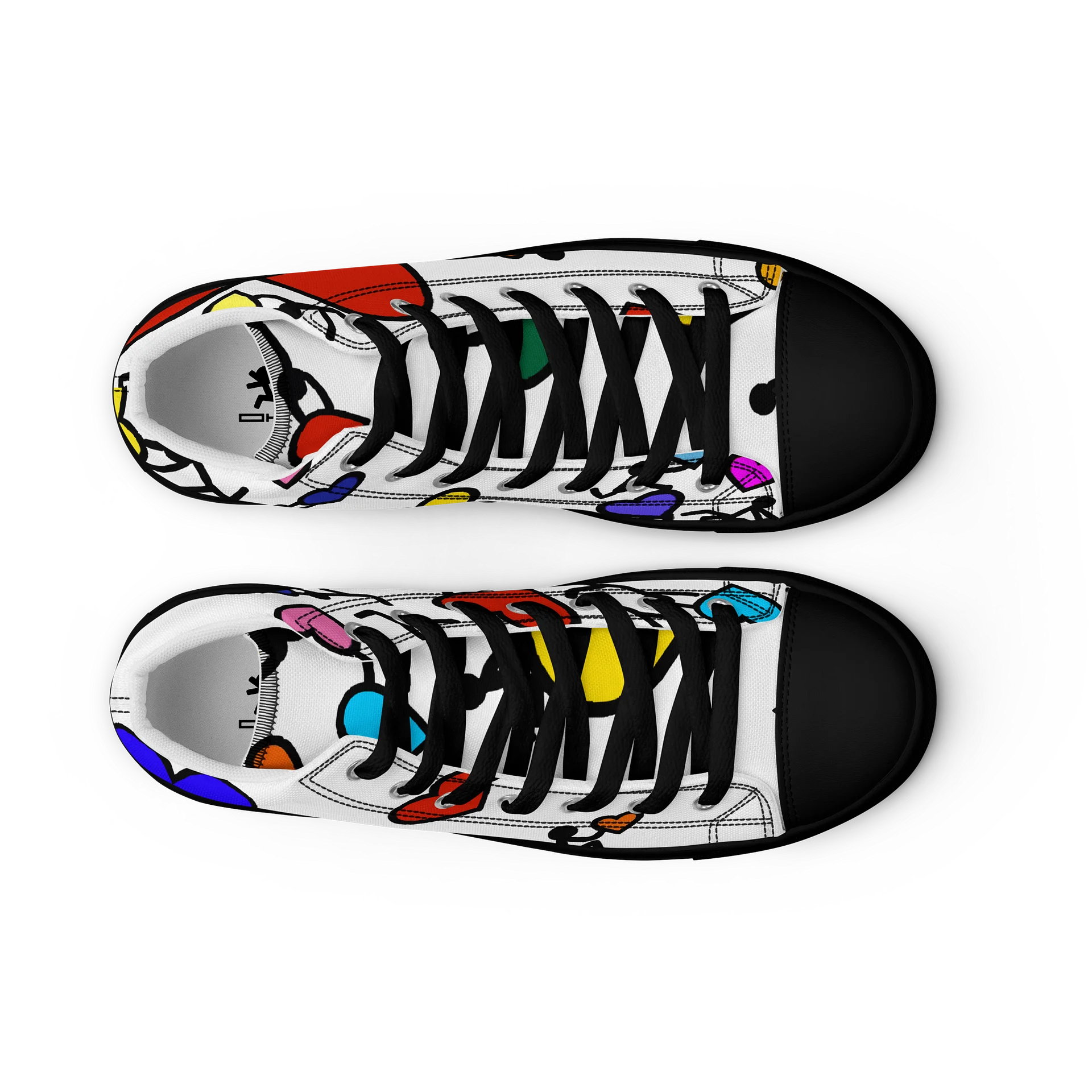 Love in Colour // Man's Canvas Art High Tops product image (9)
