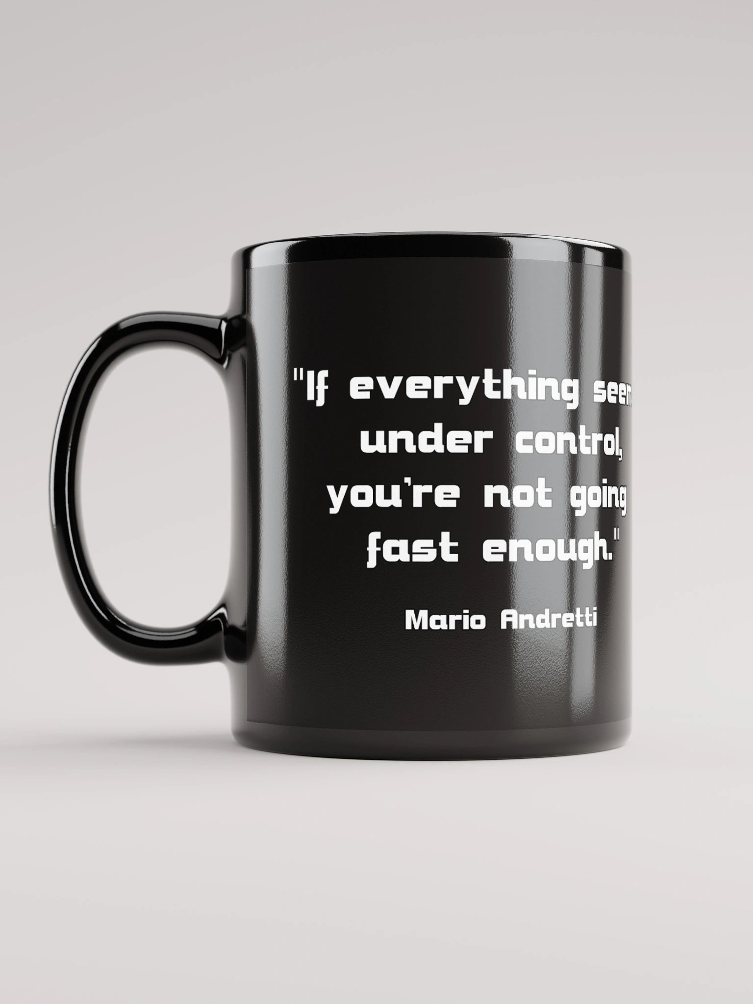 Cool Sheep Black Mug "If everything seems..." product image (5)