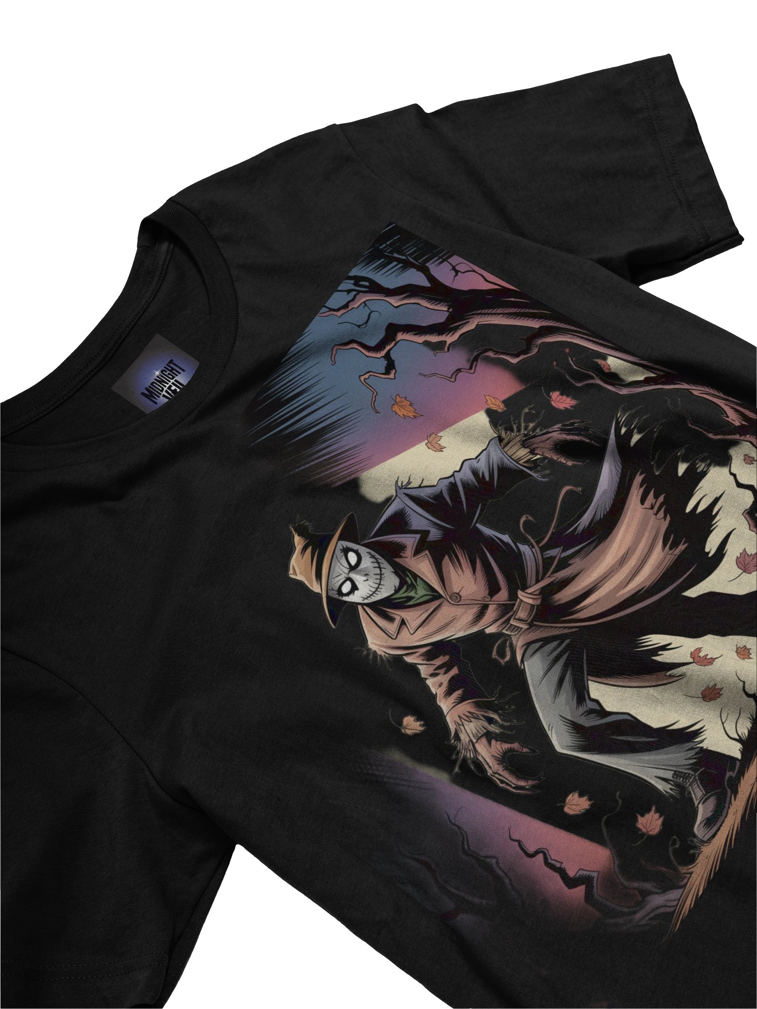 Foliage Fiend: Scarecrow's Whispering Woods T-Shirt product image (5)