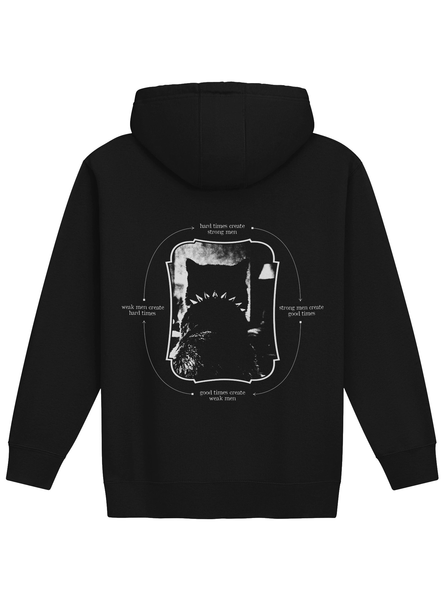 HARD TIMES HOODIE BACKPRINT product image (2)