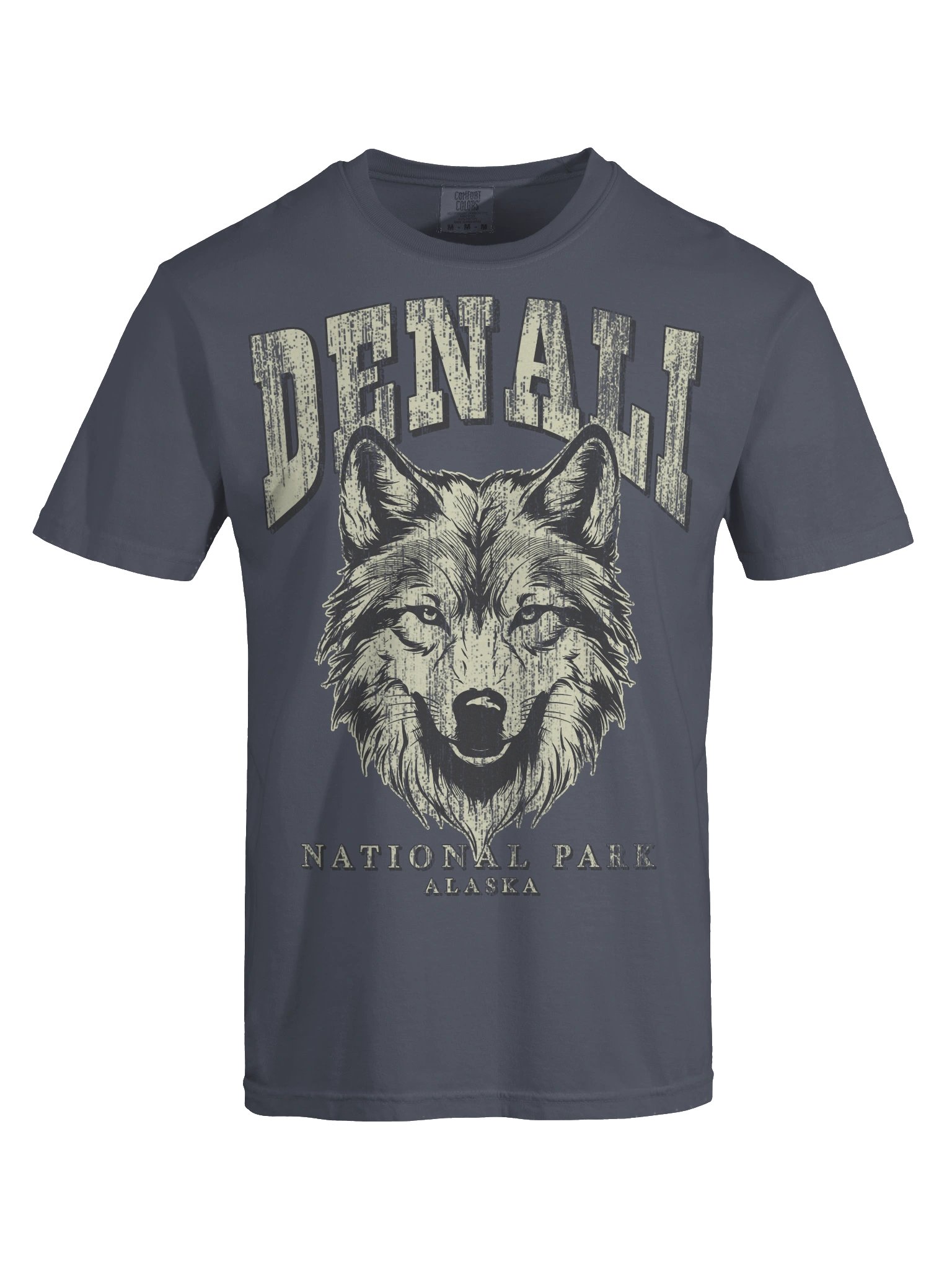 Denali National Park Shirt – Vintage Wolf Graphic Tee Alaska Wilderness product image (8)
