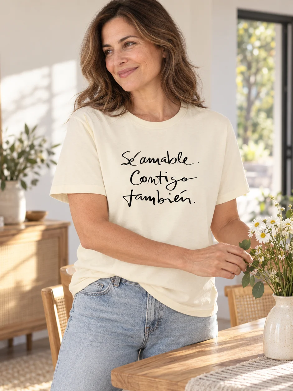 New CombineSelf Love Shirt Spanish Quote Tee Inspirational Apparel Mental Health Gift Self Care Shirt Positive Message Original Handwritten Designd Listing Offer product image (7)