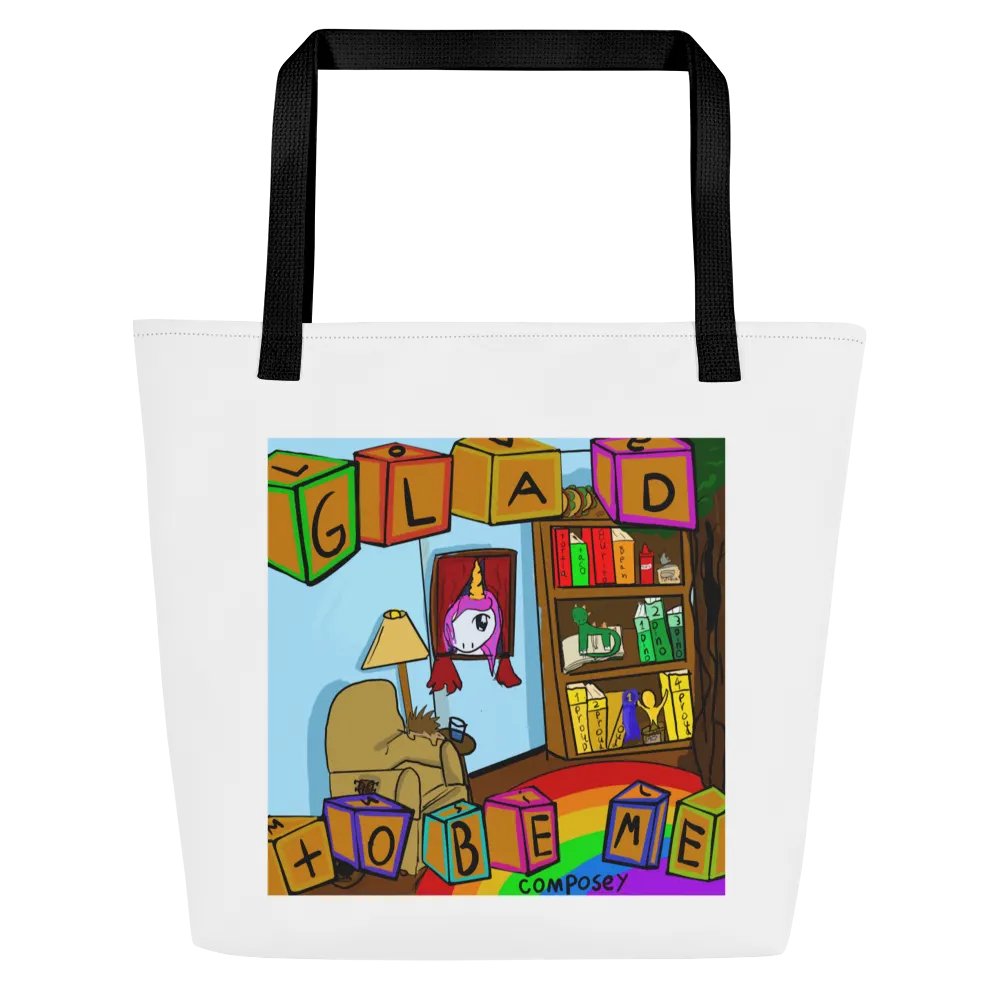 Glad To Be Me tote bag product image (1)