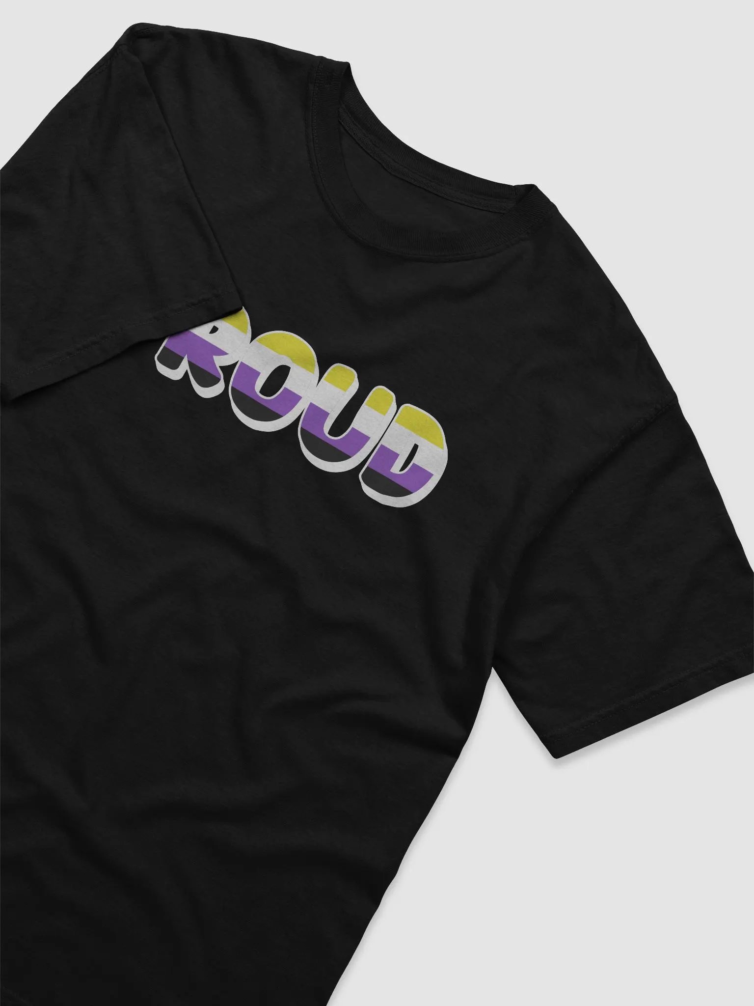 The 'PROUD non-binary' T-Shirt - Black product image (3)