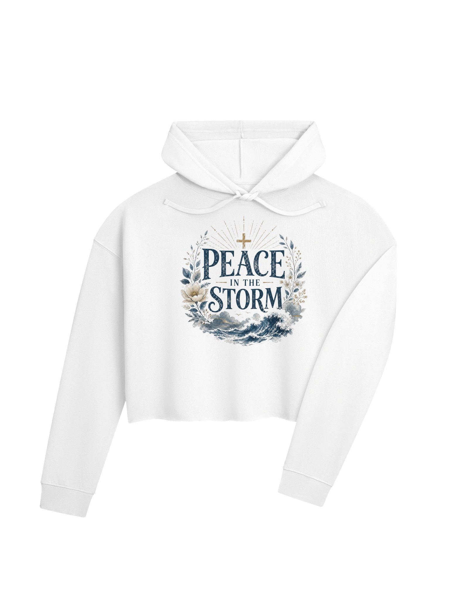 Peace In The Storm Cropped Hoodie product image (4)