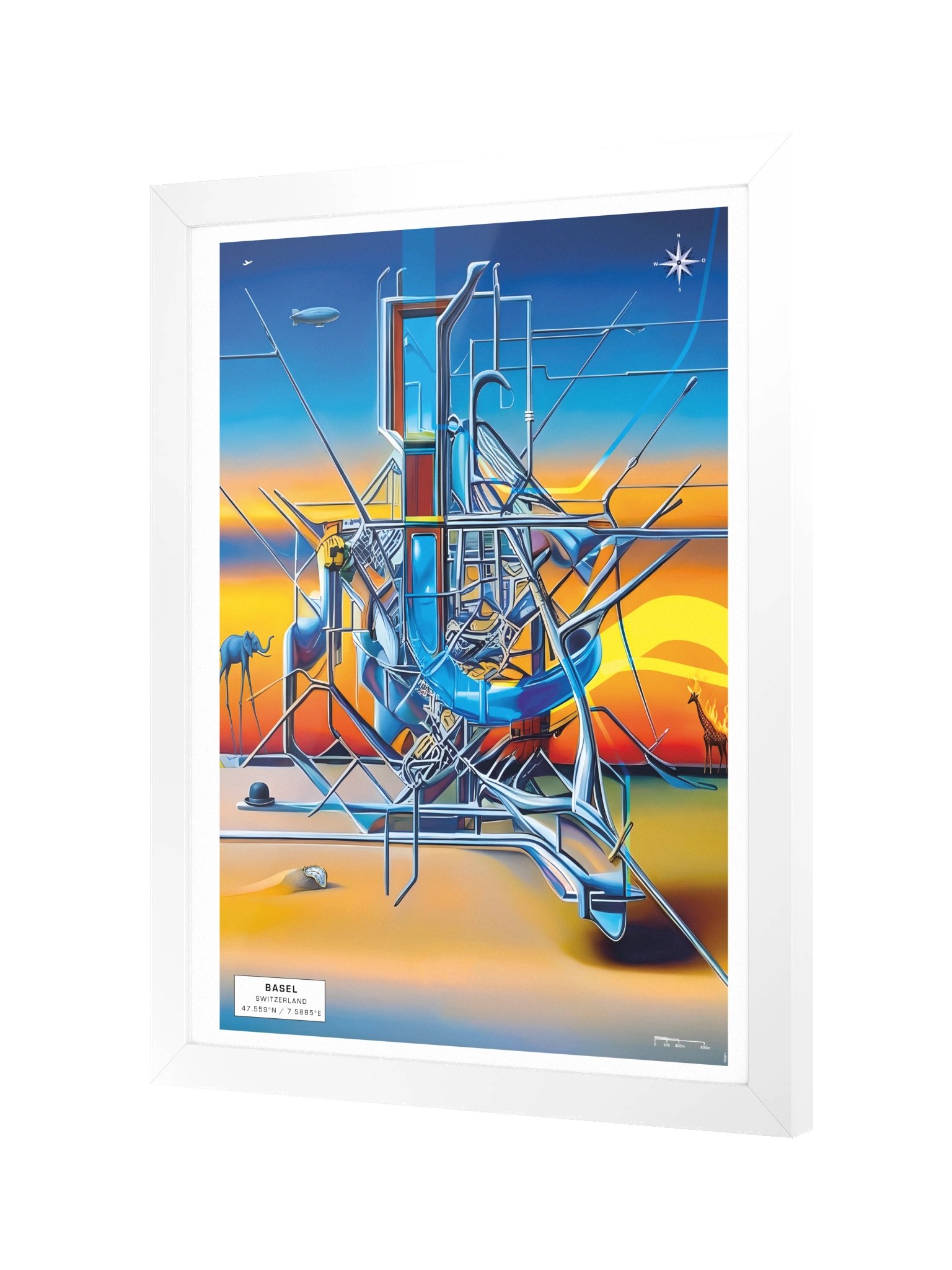 MEZZANINE — Framed Poser weiss product image (3)