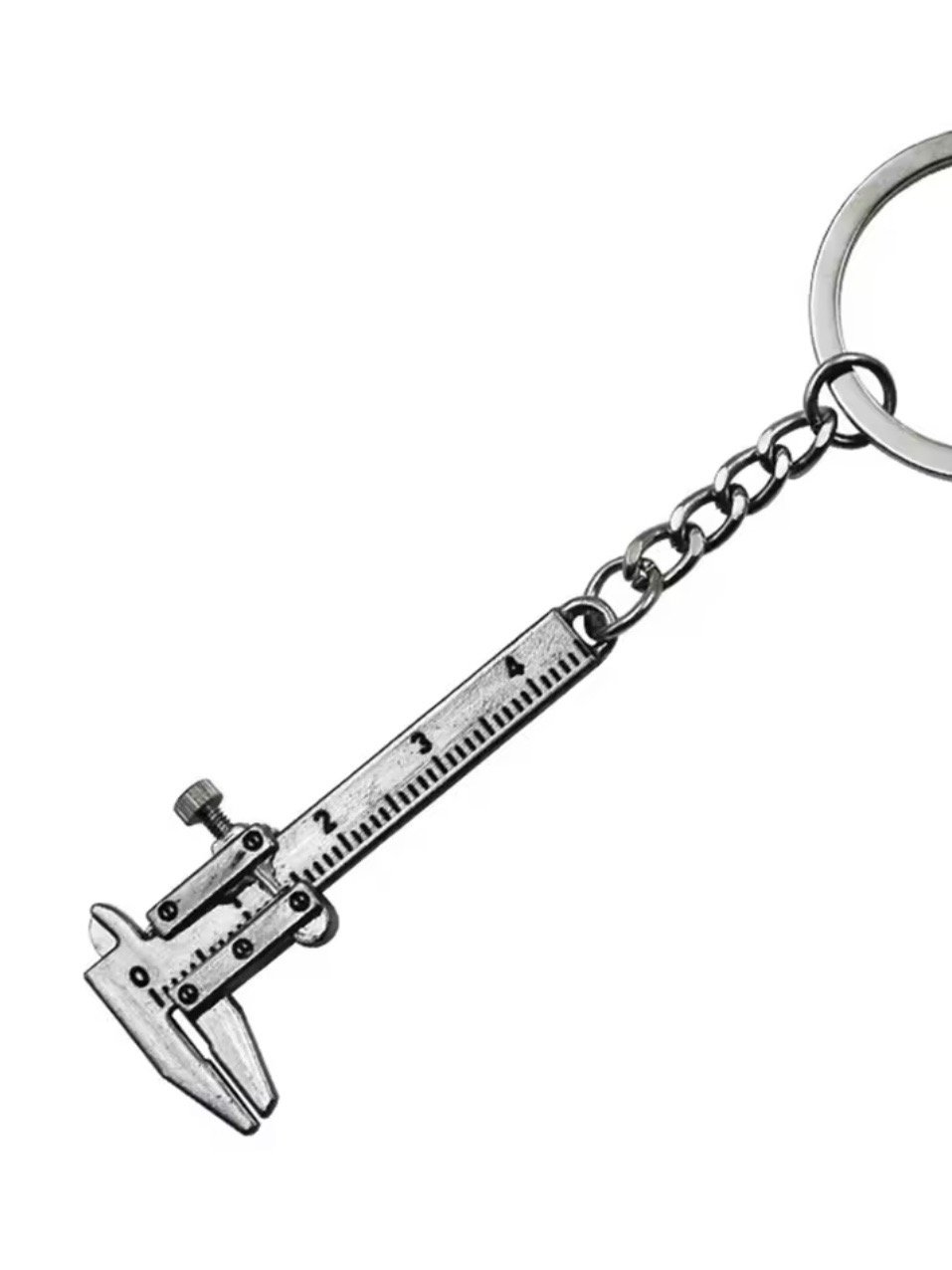 31BB Fashion Mini Vernier Caliper Keychain 0-40mm Portable Measuring Gauging Tools Car Key Chain Ring Ruler Caliper for Precision Measurement product image (4)