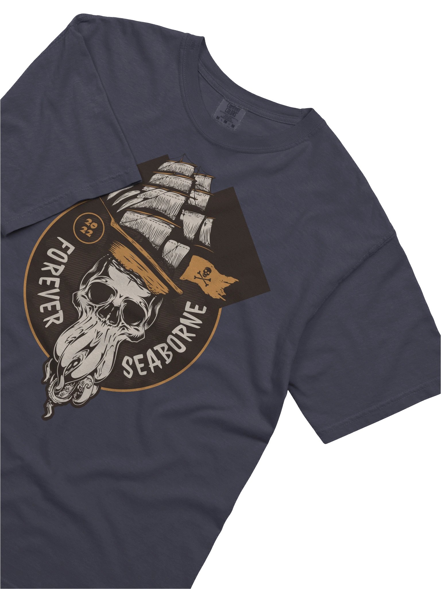 Trendy Pirate Octopus Skull T-Shirt for Streetwear Fashion product image (39)