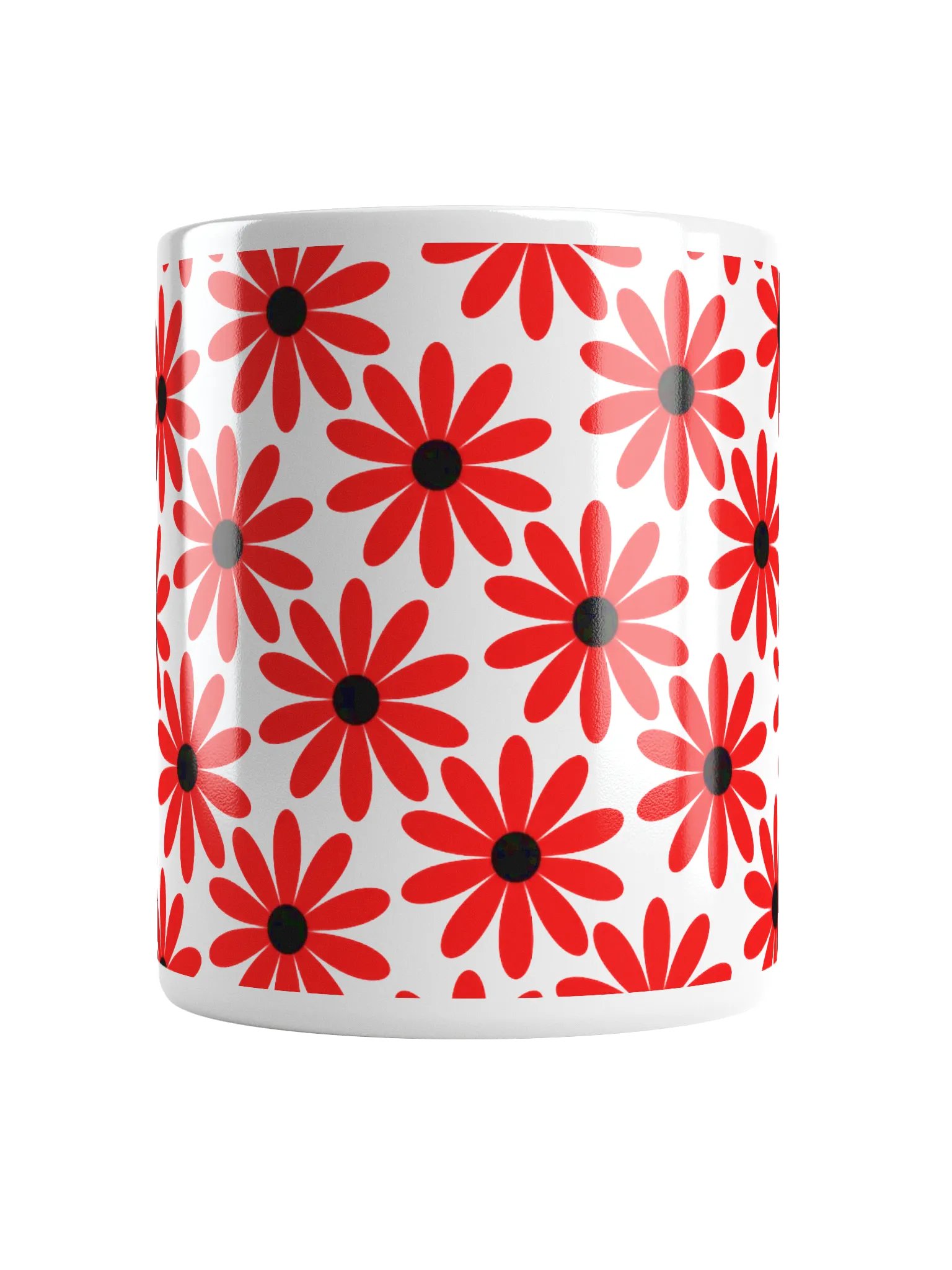 Starry Red Dream White Glossy Mug product image (5)